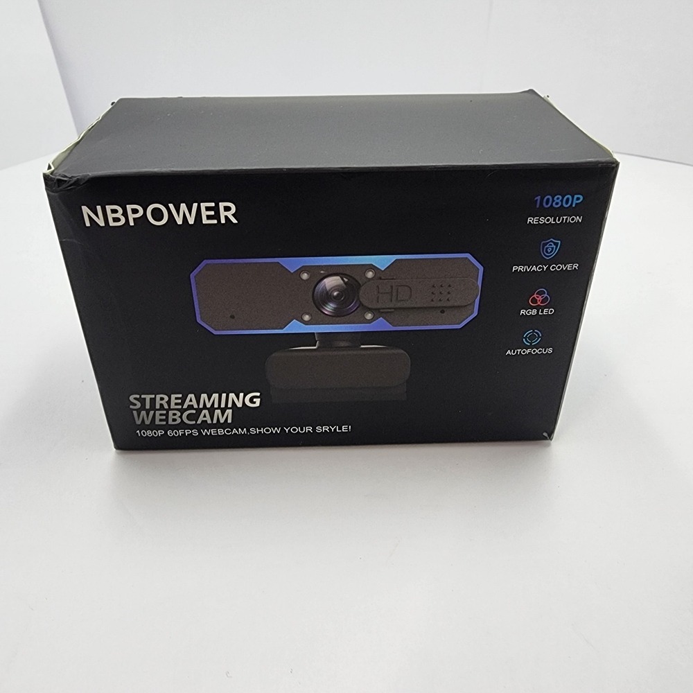 NBPOWER Black 1080P 60Fps Autofocus Digital Streaming Webcam With Microphone - Picture 4 of 8